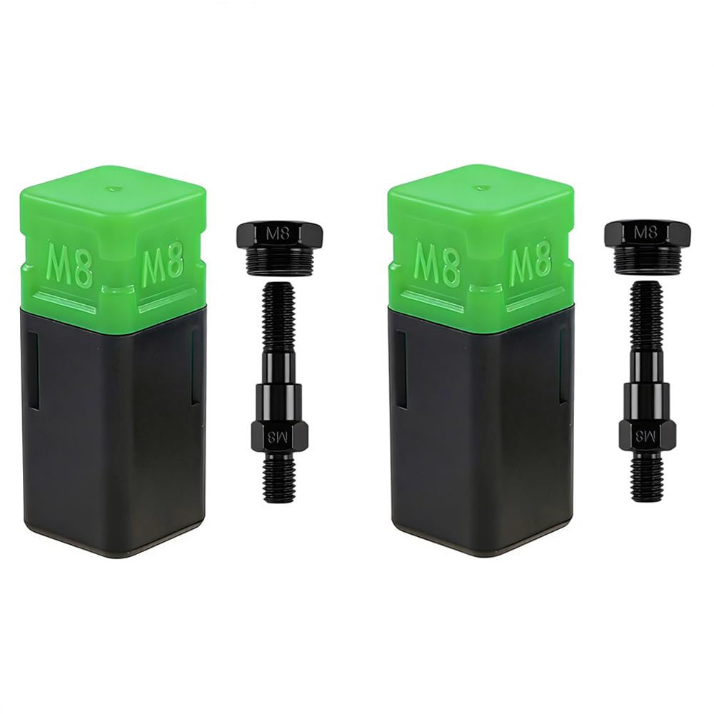 ZIOJOVK 2PCS Riveting nut Tool Replacement Mandrel, Metric and SAE Mandrel (M8)