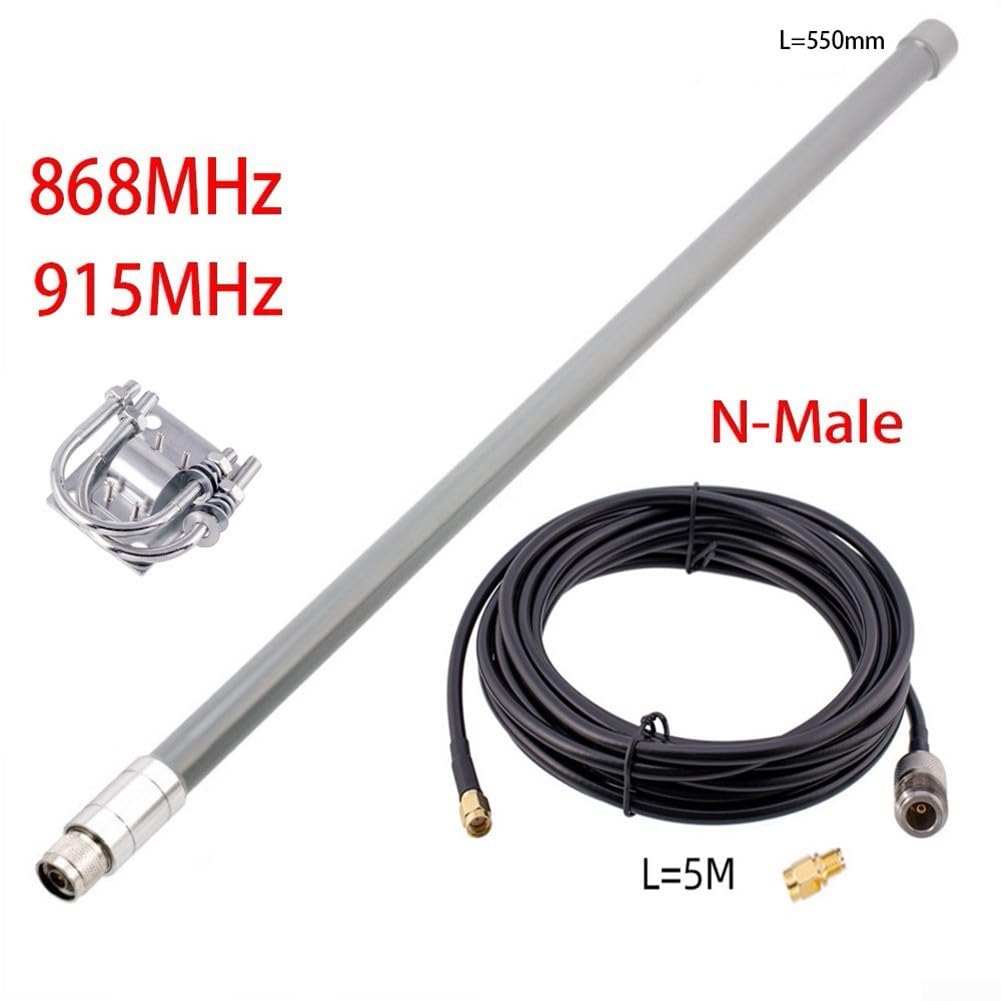 SPORTARC Antenne en fibre de verre 12dBi 868 MHz 915 MHz optimisée à l'hélium pour Omni (kit d'antenne)