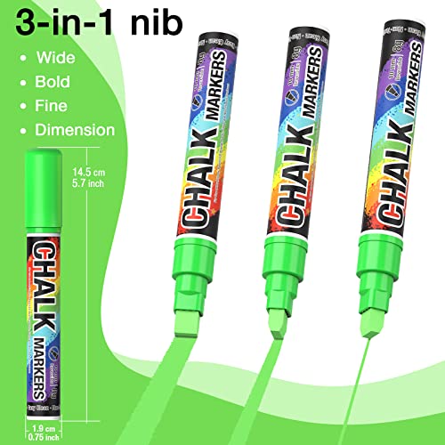 Akarued AK222028106US Jumbo Chalk Window Markers thumb #1