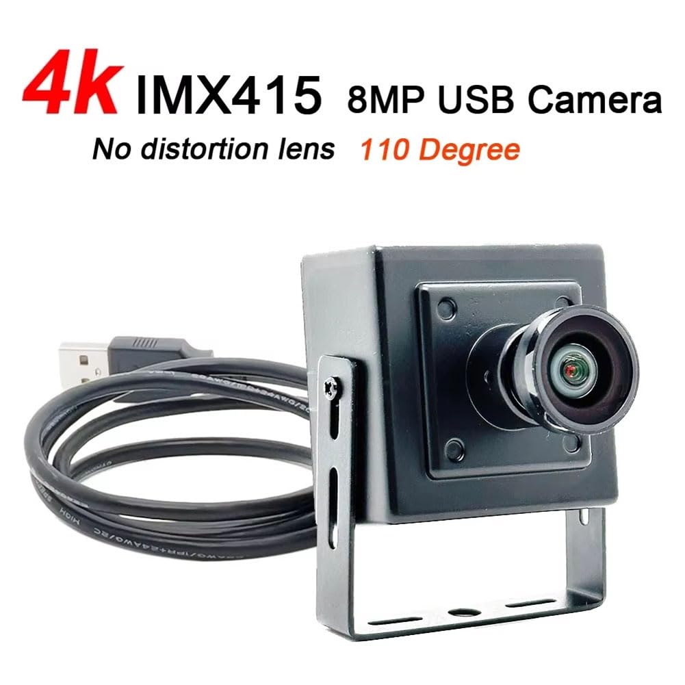 Mini-USB-Kamera CMOS IMX415 USB-Kamera 110° Weitwinkelobjektiv Ohne Verzerrung UVC Plug and Play