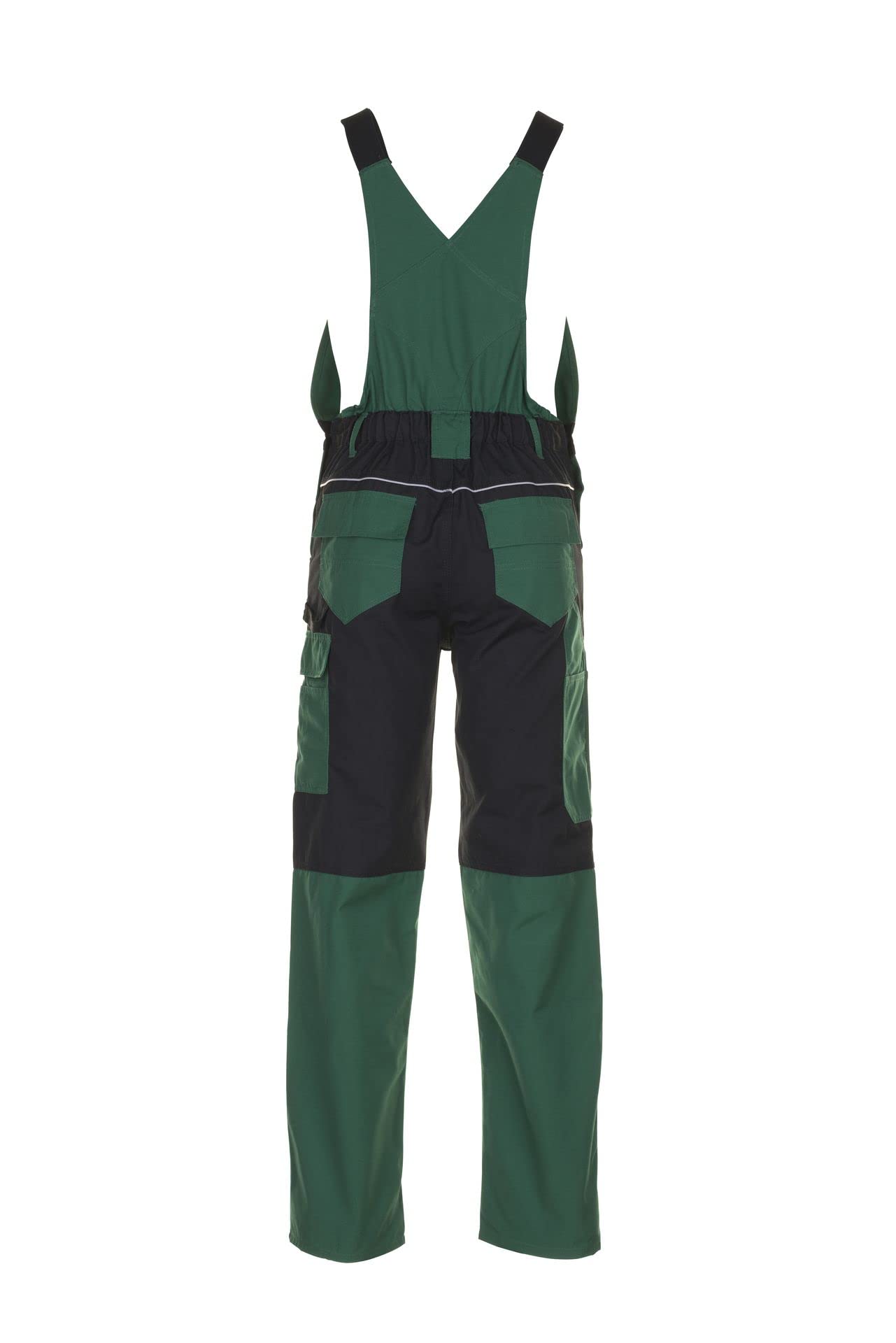 Planam 2525027 Plaline Latzhose, Grün/Schwarz, Größe 27