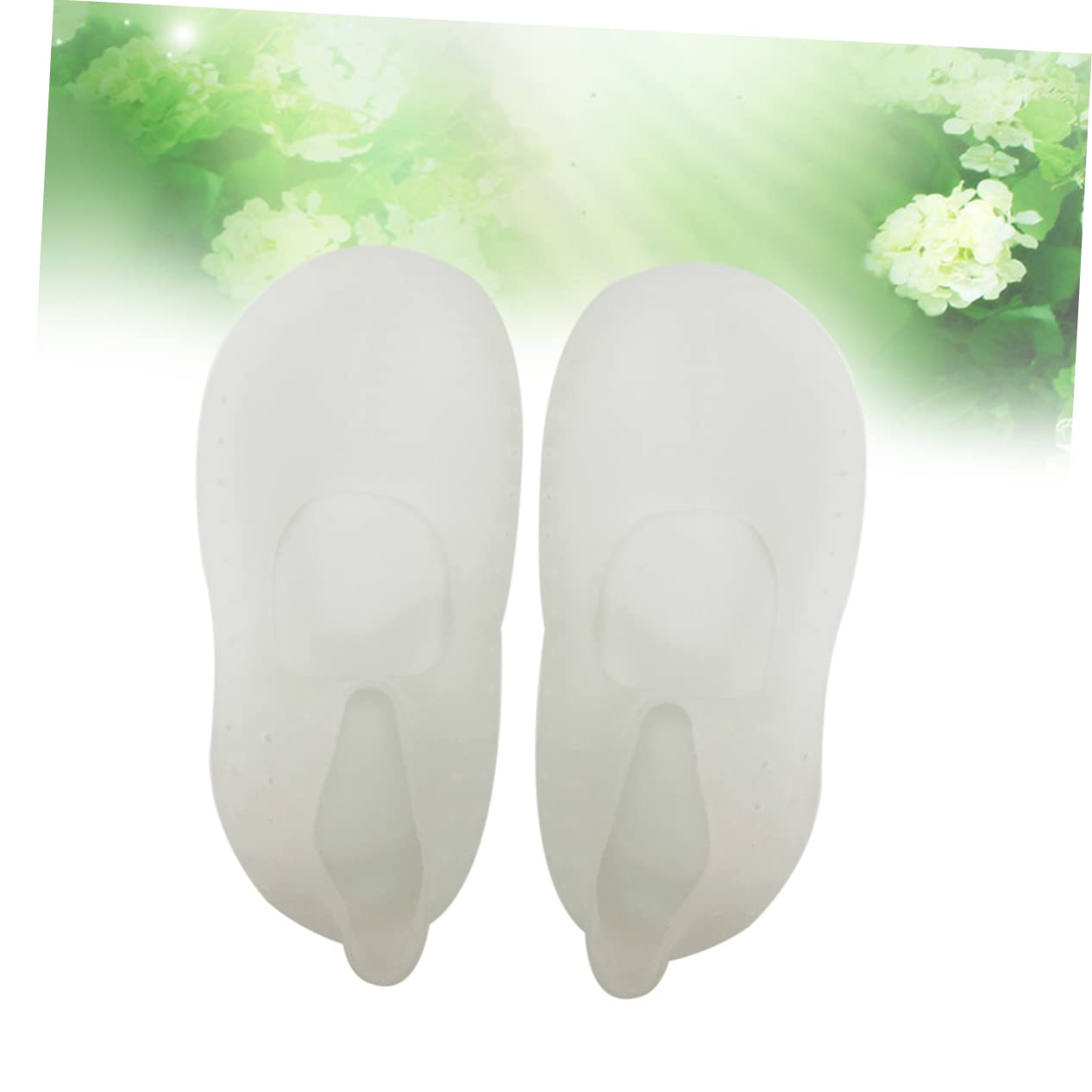 Ipetboom Anti-Cracking Silicone Socks Boat Socks for Feet Gel Moisturizing Toeless Comfort Fit Size l