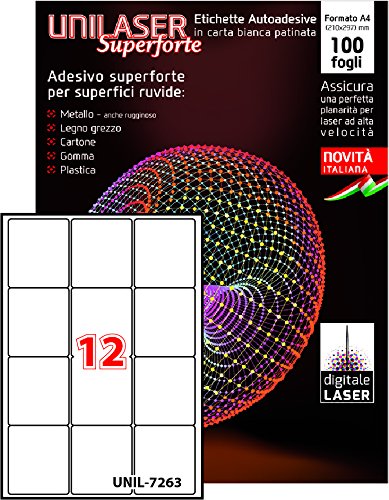 ATK UNILASER - Etichette su fogli A4 con adesivo