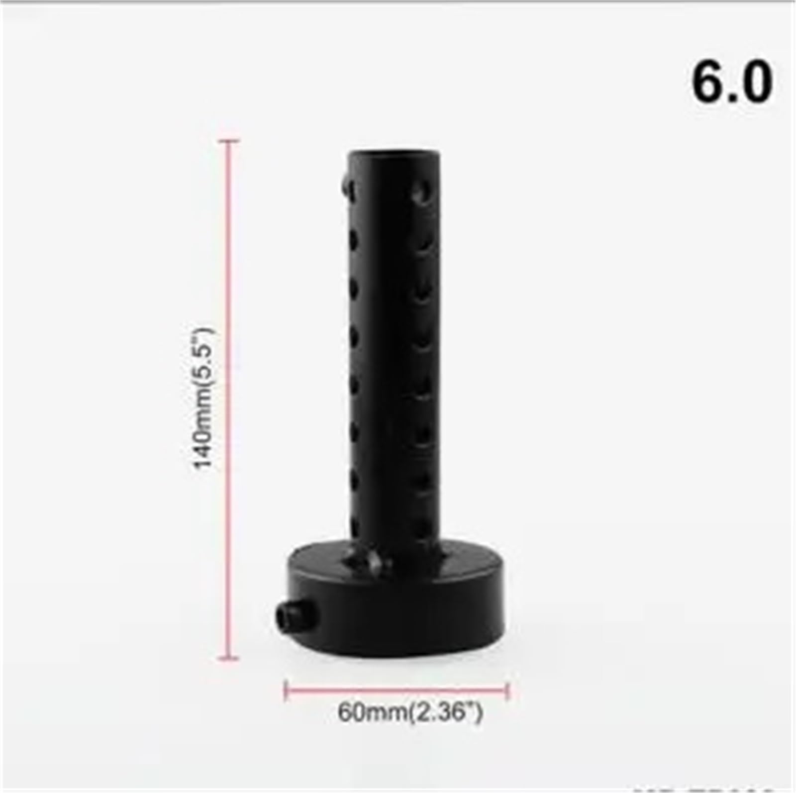 Tłumik końcowy 86/140mm tłumik wydechowy motocykla do tłumika DB Killer pasuje do YAMAHA FZ-09 MT-09 do SR FZ6 układ wydechowy samochodowy(Black-140x60mm)