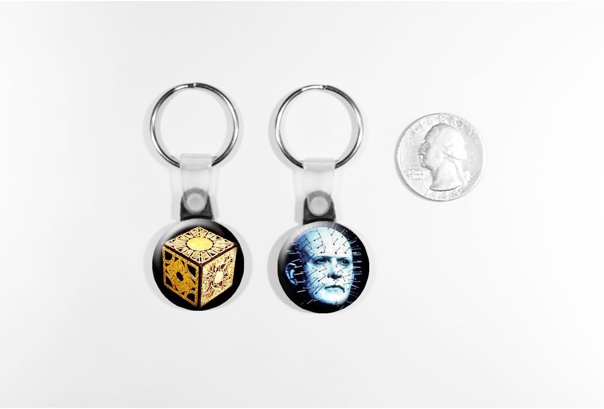 Hellraiser Pinhead Puzzle Box Set of 2 Key Chains