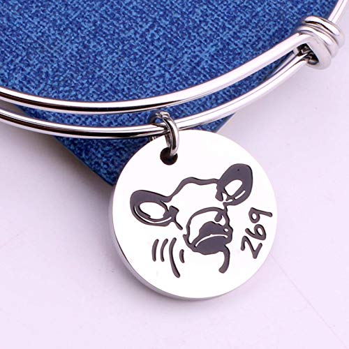 Image of 269 Cow Vegan Necklace Animal Activism Jewelry Vegetarian Gift
