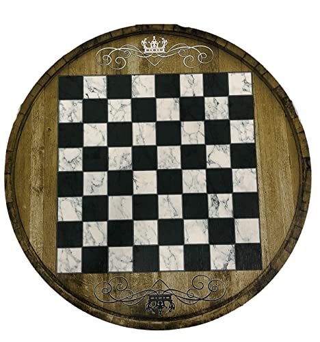 Craft Bar Signs Chess Board Table Game Board Rustic Living Room Decor End Table Small Side Table #TOP3