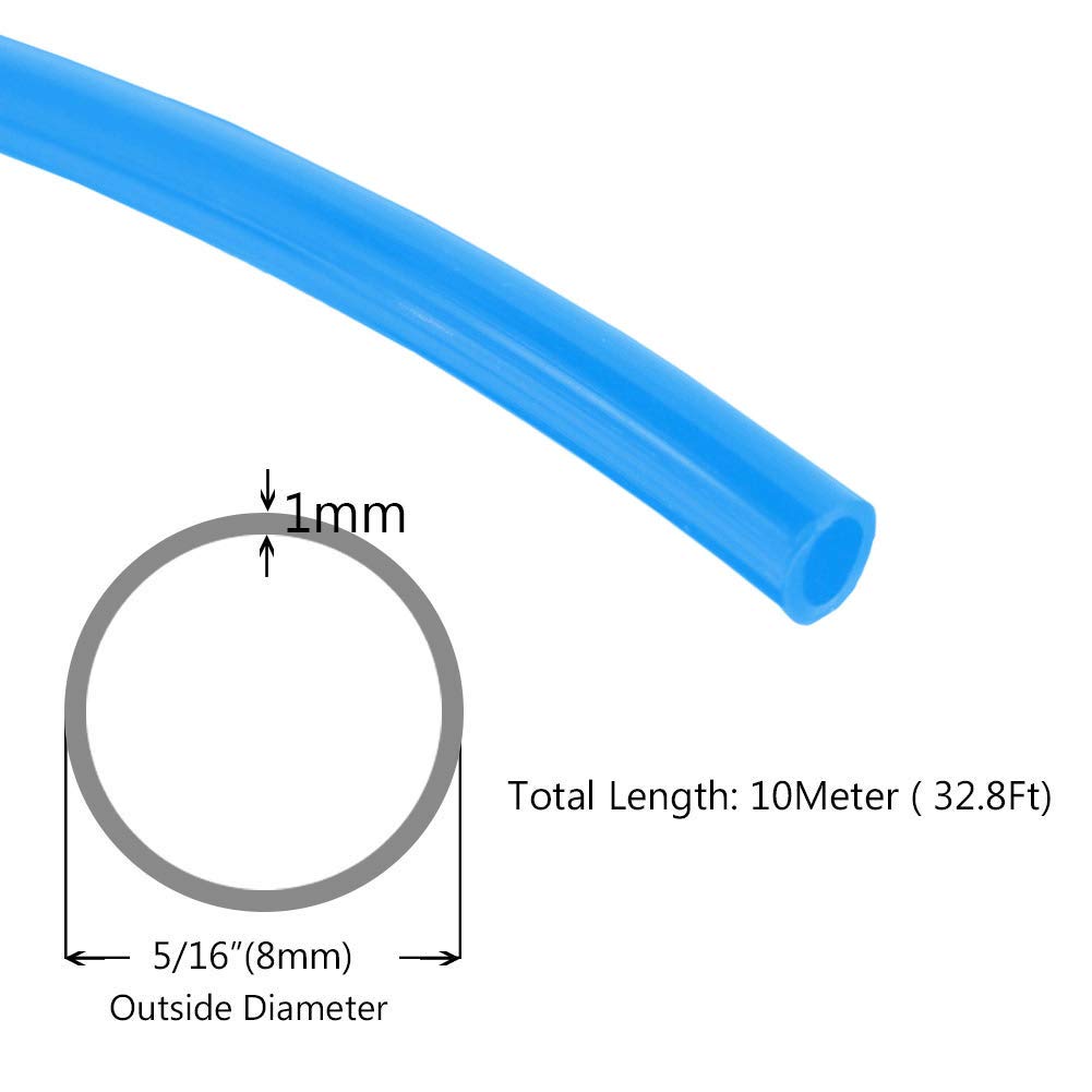 Beduan SAEJ844 - Tubo de nailon neumático de 5/16 pulgadas de diámetro flexible para sistema de freno de aire o transferencia de líquido (32.8 pies y 10 metros)