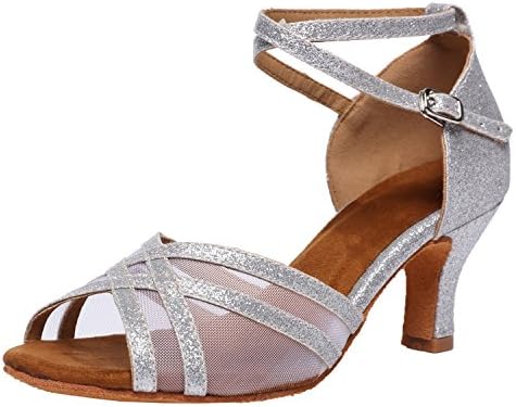 AkanuWomen's Latin Dance Shoes Female's Ballroom Salsa Dance Shoes