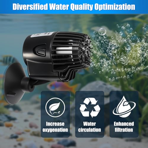 Image of DaToo 5284GPH Mini Aquarium Circulation Pump Ultra-quiet Fish Tank Wave Maker With Suction Cup 360 Degree Rotatable Aquarium Power Head Submersible Water Pump For Freshwater And Saltwater