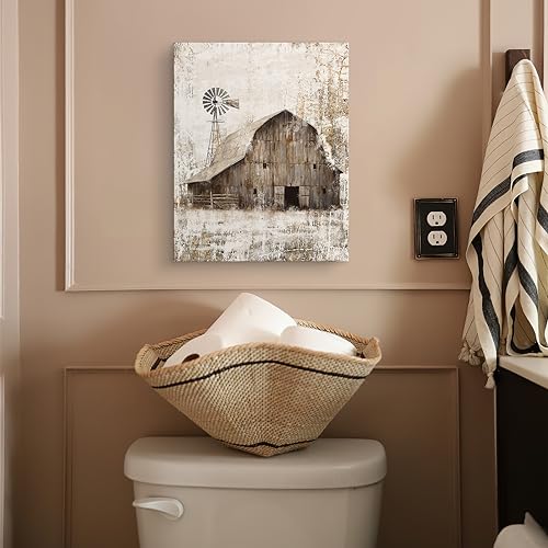 Luslya-Rustic-Old-Barn-Wall-Art-Canvas-Farmhouse-Windmill-Barn-Abstract-Painting-Wall-Decor-Framed-Posters-Home-for-Living-Room-Bedroom-Bathroom-Decoration-12×16-inch Luslya Rustic Old Barn Wall Art Canvas Farmhouse Windmill Barn Abstract Painting Wall Decor Framed Posters Home for Living Room Bedroom Bathroom Decoration 12×16 inch