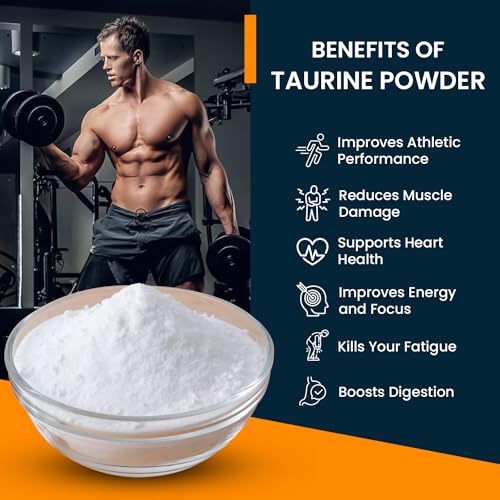 Image of L-Taurine Powder 500g | USP Grade Pure Taurine Amino Acid Supplement | Muscle Recovery, Hydration & Performance Support | Nervous System, Heart, Brain & Eye Health | Unflavored | No Additives or Fillers