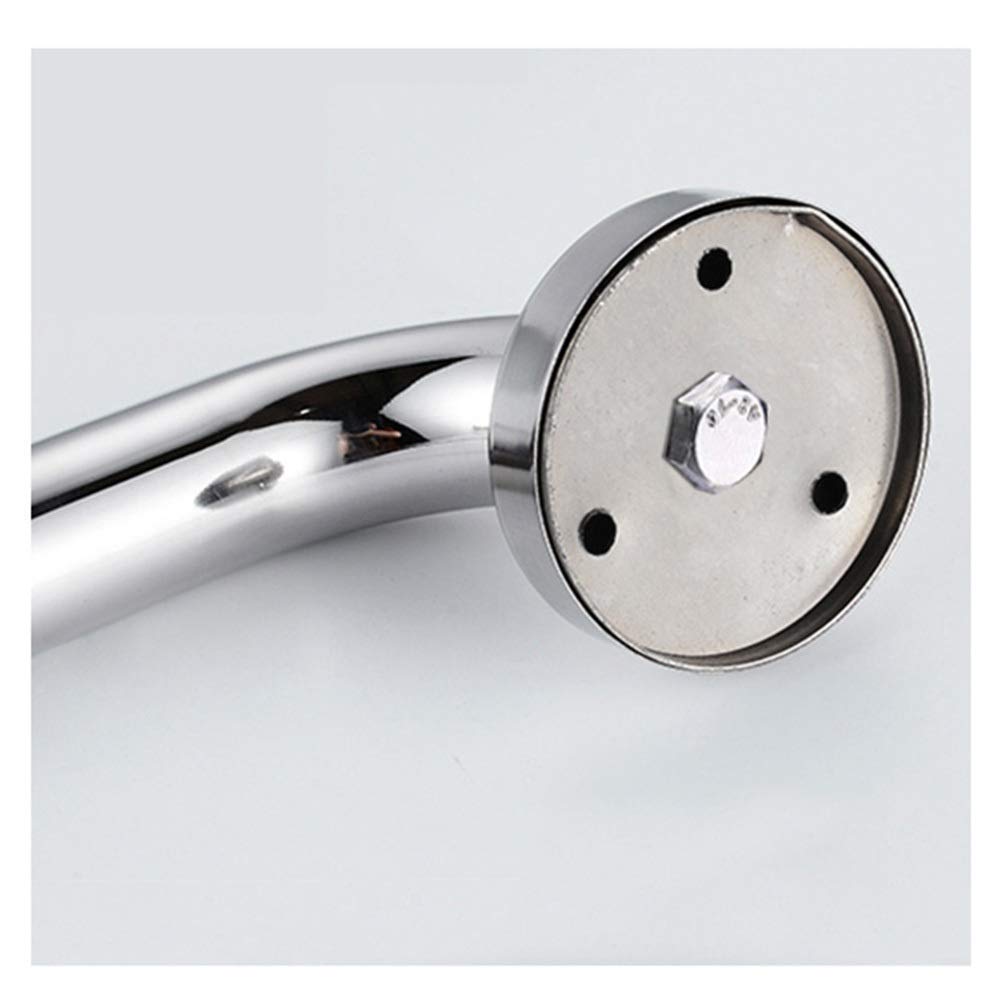 Corrimano Barra di Sostegno a Forma di L per Bagno, Acciaio Inossidabile, bracciolo per Doccia Cromato, Anziani, WC per disabili, Maniglia Antiscivolo, portasciugamani/Opaco/Destro/Opaco/sin