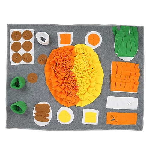 Totority Pet Sniffing Mat Creative Slow Feeder Mat for Dogs Choke Design Durable Dog Snuffle Mat for Encouraging Natural Foraging Skills for All Breeds