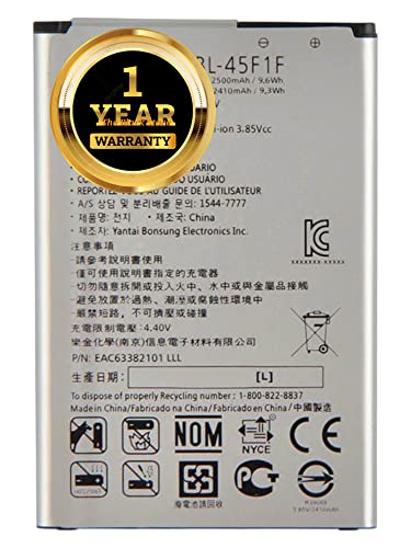 Image of Original BL45F1F Battery Compatible with LG K4, K7, K8, K3, K9, M160 M153 M151 X230 X300 M200 U215 X240