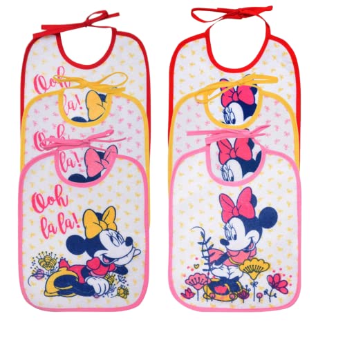 Ellepi Disney Bavoir bébé coton éponge imperméable rétro PVC gelée mois maman accouchement hôpital idée cadeau silicone kit allaitement bébé ciré...