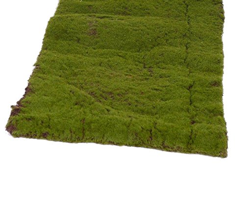 Künstliche Moosmatte auf Rolle mit 50 x 205cm - Kunstmoos aus Textilfaser Material zum Dekorieren für viele Anlässe