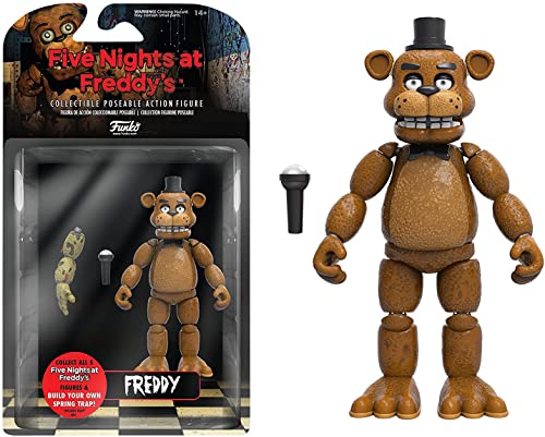 Funko 5' Articulated Action Figure: Five Nights at Freddy's (FNAF) - Freddy Fazbear - Collectible - Gift Idea - Official Merchandise - for Boys, Girls, Kids & Adults - Video Games Fans