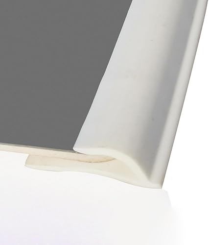 Kunovo Plastic Carpet Cinch Strip, Edge Trim Threshold Strips Extra Long, 3.5cm Wide Profile Decor Bar Carpet to Vinyl Flooring, Easy Cut & Install