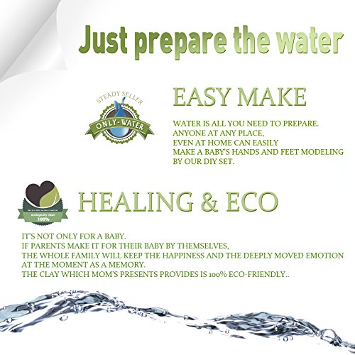 Miniatura 5 de momspresent bebé manos y pies casting Kit de Impresión de bricolaje 3d con White frame6, Dorado