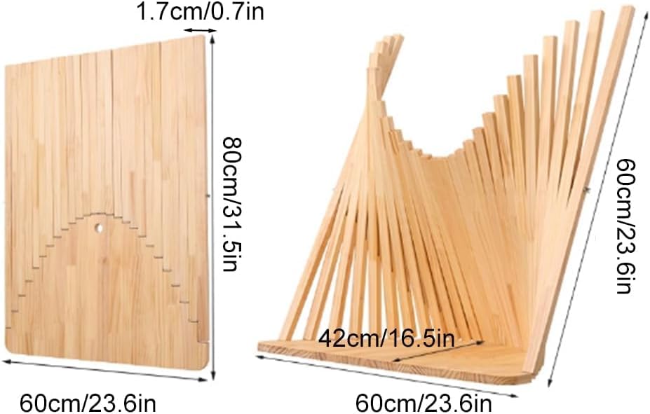 Établi polyvalent rabattable en bois suspendu compact