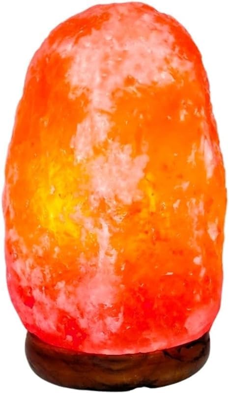 2-4 KG Himalayan Salt Rock Crystal Lamp Pink Light Healthy 100% Authentic Natural Quality with UK Switch Cable and Bulb (Globe Shape)