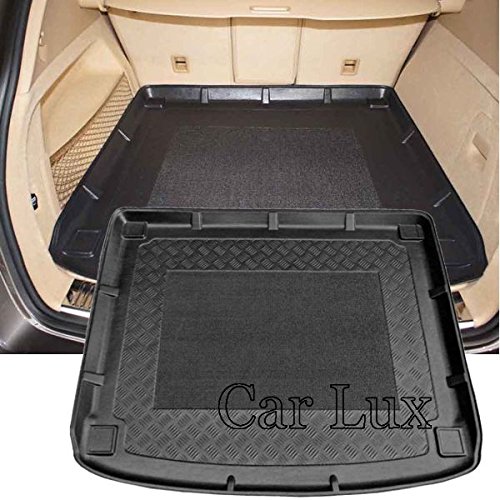 Car Lux AR01043 - Alfombra Cubeta Protector cubre maletero a medida con antideslizante para Cayenne