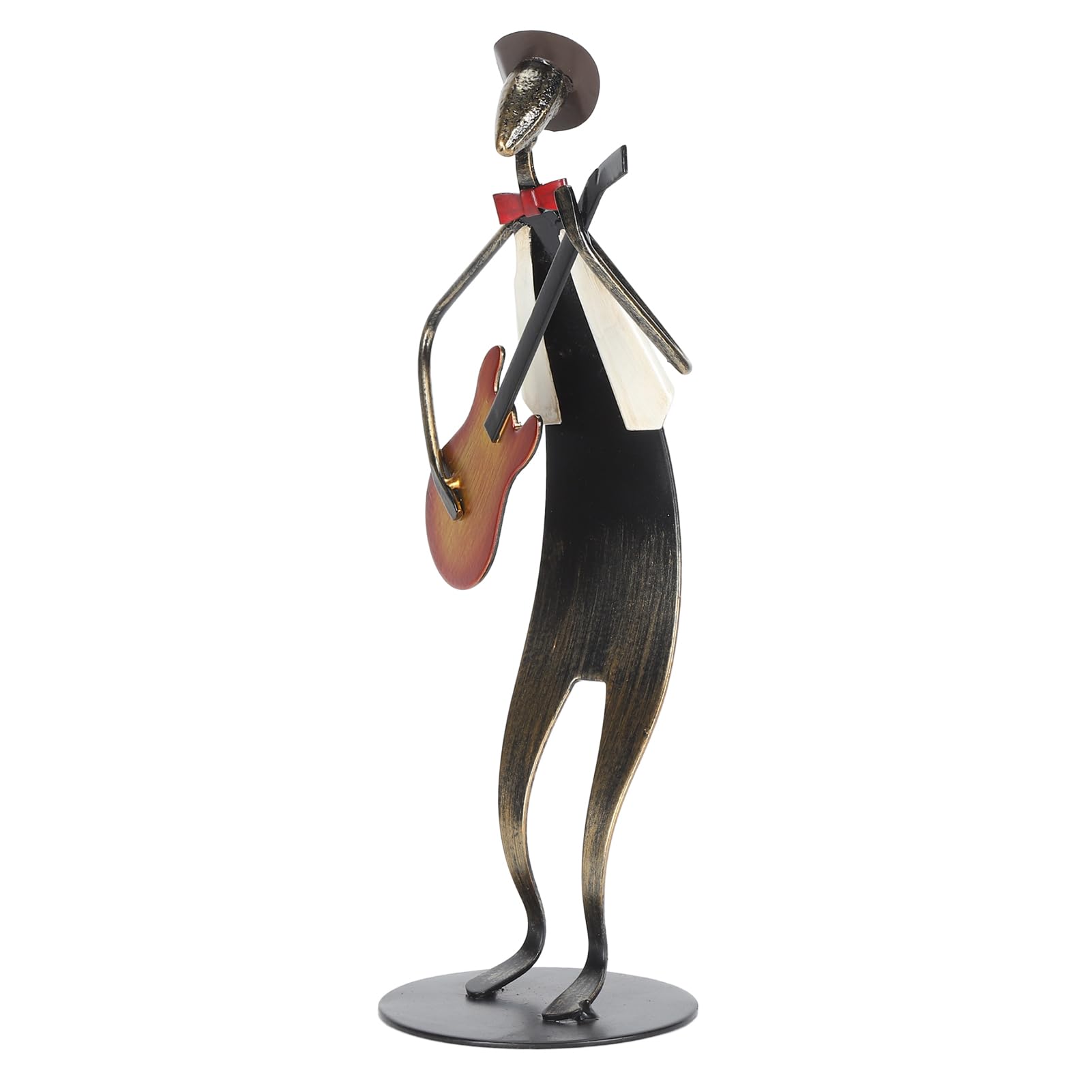 Decorazioni desktop statue del chitarrista, decorazioni per la musica metal, statua chitarrista, statue del chitarrista del musicista di chitarra per l'urface realistica