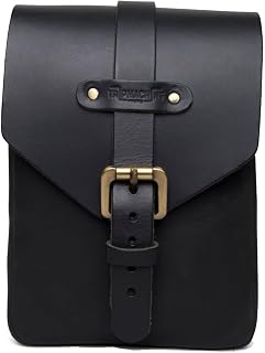 Trip Machine Company Leather Tank Pouch (Black) Price In India