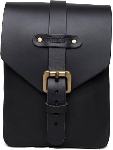 Trip Machine Company Leather Tank Pouch (Black)
