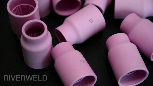 RIVERWELD TIG Gas Lens Alumina Nozzle Ceramic Cups Jumbo Large