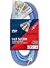Miusco 25 ft Extension Cord 14 Gauge 3 Prong for Extreme weather, Outdoor, 14/3 SJEOW, Triple Outlet, Heavy Duty Extension Cord with Lighted Plug