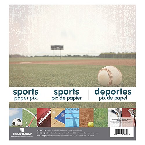 Paper House Productions Sports 12x12 Paper Pad, 32 x 30.5 x 0.6 cm, Multi-Colour