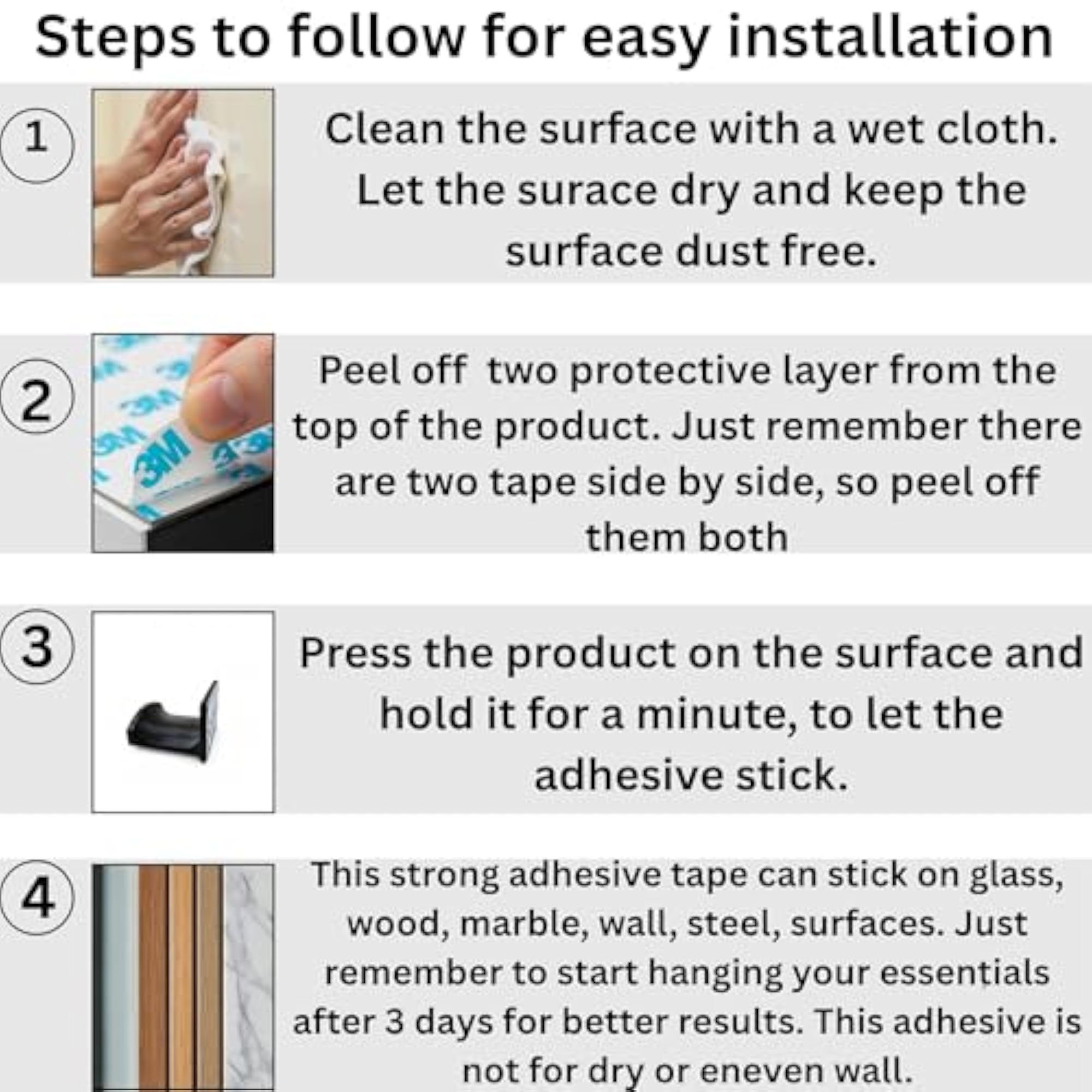 Headphone Holder with Self Adhesive, Wall Mount Stand