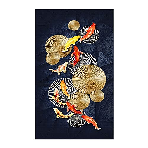 Poisson rouge Diamond Painting geant 80x220cm art mosaique de luxe
