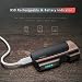 VVAY Mechero Electrico Doble Arco USB Recargable, Antiviento (Negro)
