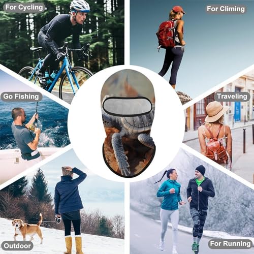 Balaclava para hombre y mujer, máscara facial protectora contra el sol y el viento, cubre toda la cabeza, transpirable, ideal para senderismo, ciclismo y correr miniatura 6