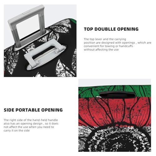 Travel Luggage Cover Vintage Sunflower Italy Flag Fashion Washable Baggage Suitcase Protector Fit For Luggage X-Large4