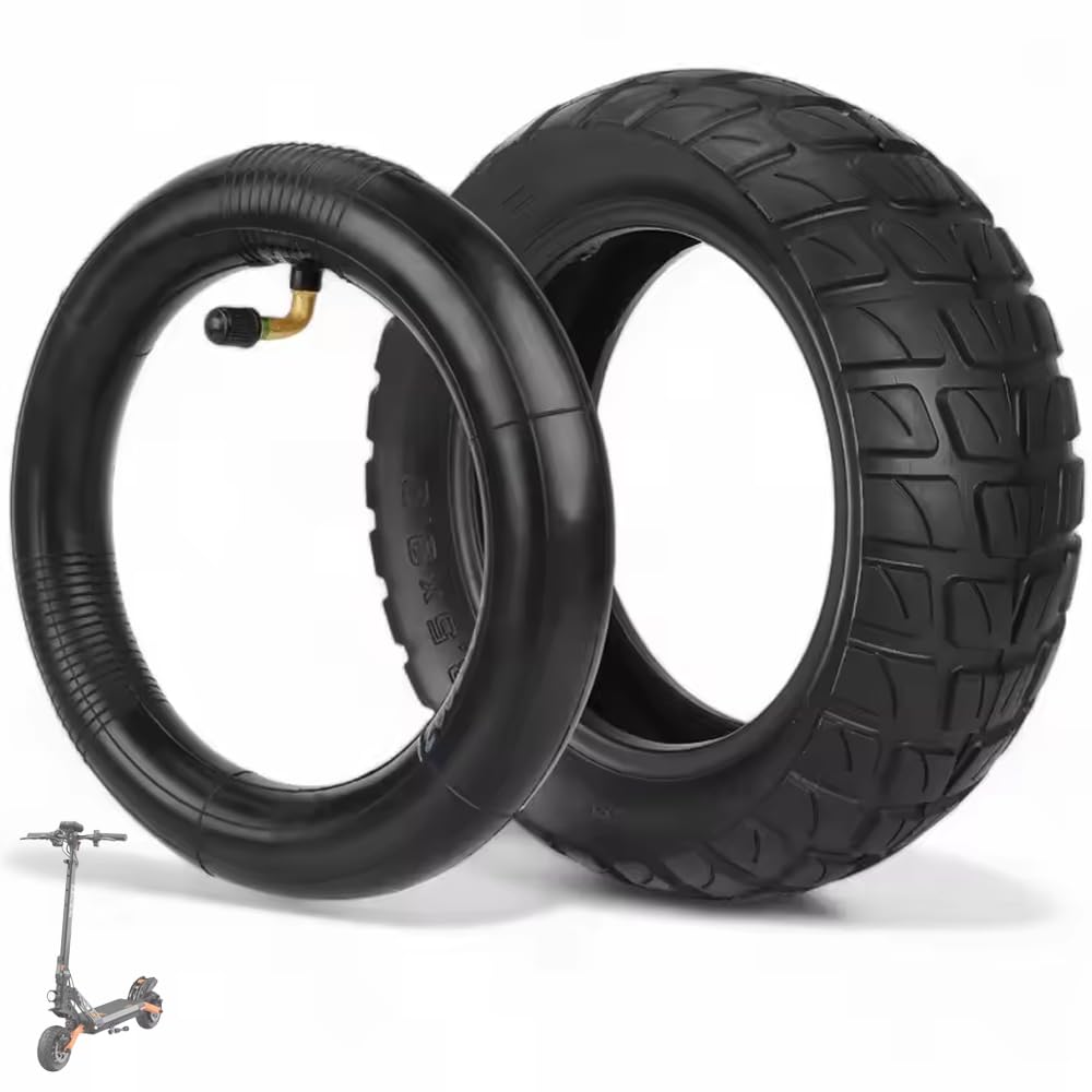 Roues tubeless et chambre à air 8,5" x 3 pouces 8 1/2 x 2 (50-134) Compatible avec trottinette Kugokirin G2 Pro, Zero 9/Inokim Light 2, Pneu Offroad Tout-Terrain Scooter (2)