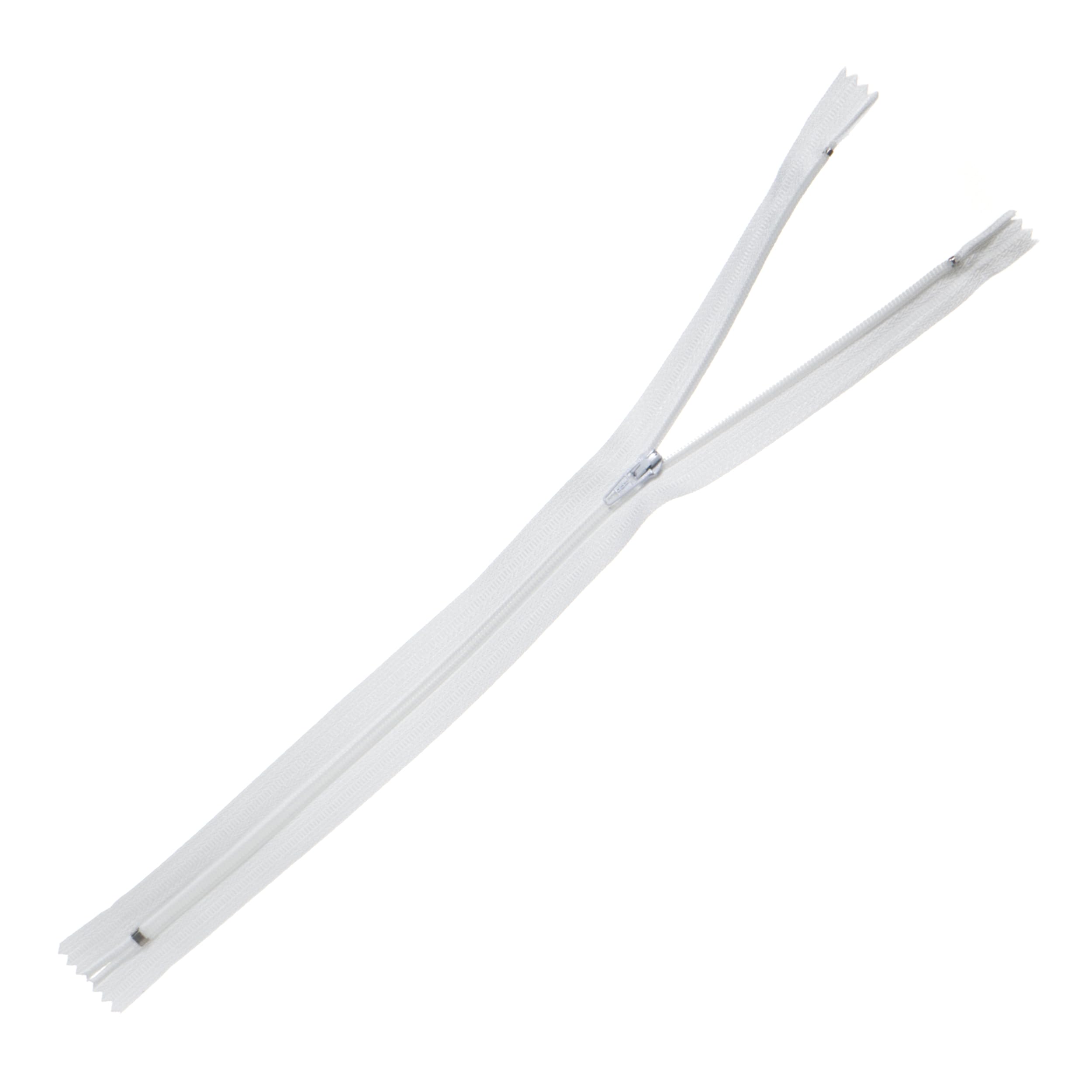 LEDUC (nylonowe zamki błyskawiczne, tworzywo sztuczne, białe, 15 cm, 5-częściowy