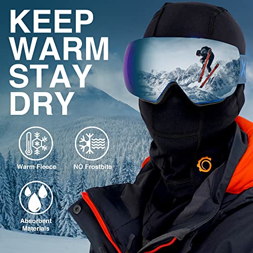 Geartop Balaclava Ski Mask, Ski Mask For Men, Women Winter Face Mask, Powersport Balaclava Face Mask Men, Paintball Mask, Full Face Mask Black #TOP1