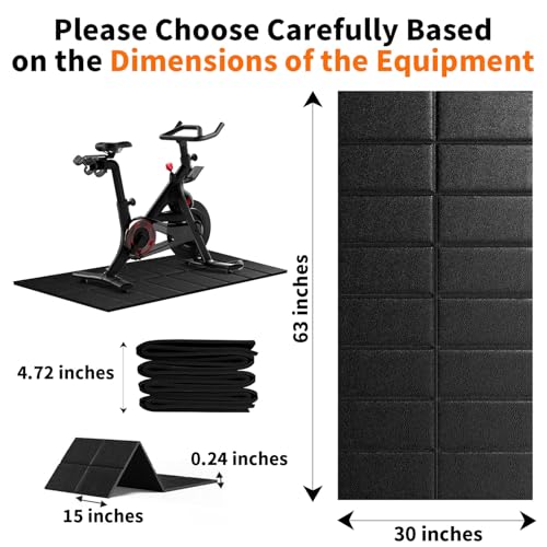 Image of Walking Pad Treadmill Mat for Carpet Floors,63x30 Hardwood Floor Protection, Mats for Under Walking pad /Treadmill /Bike /Exercise Equipment on Carpets, Noise Shock Absorption, Stationary