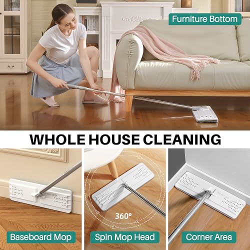 image for JOYMOOP Mop and Bucket with Wringer Set, Hands Free Flat Floor Mop and