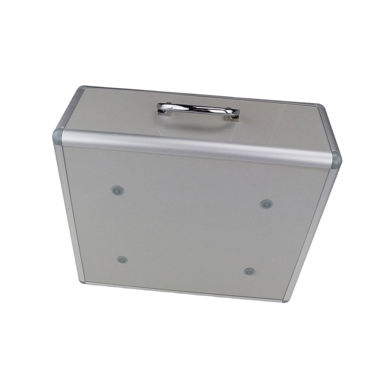 Notfall medizinbox Aluminiumlegierung mit Schloss Wandmontage und Tragbar Aufbewahrungsbehälter für Erste hilfe kit Zuhause Outdoor und Reise Silber