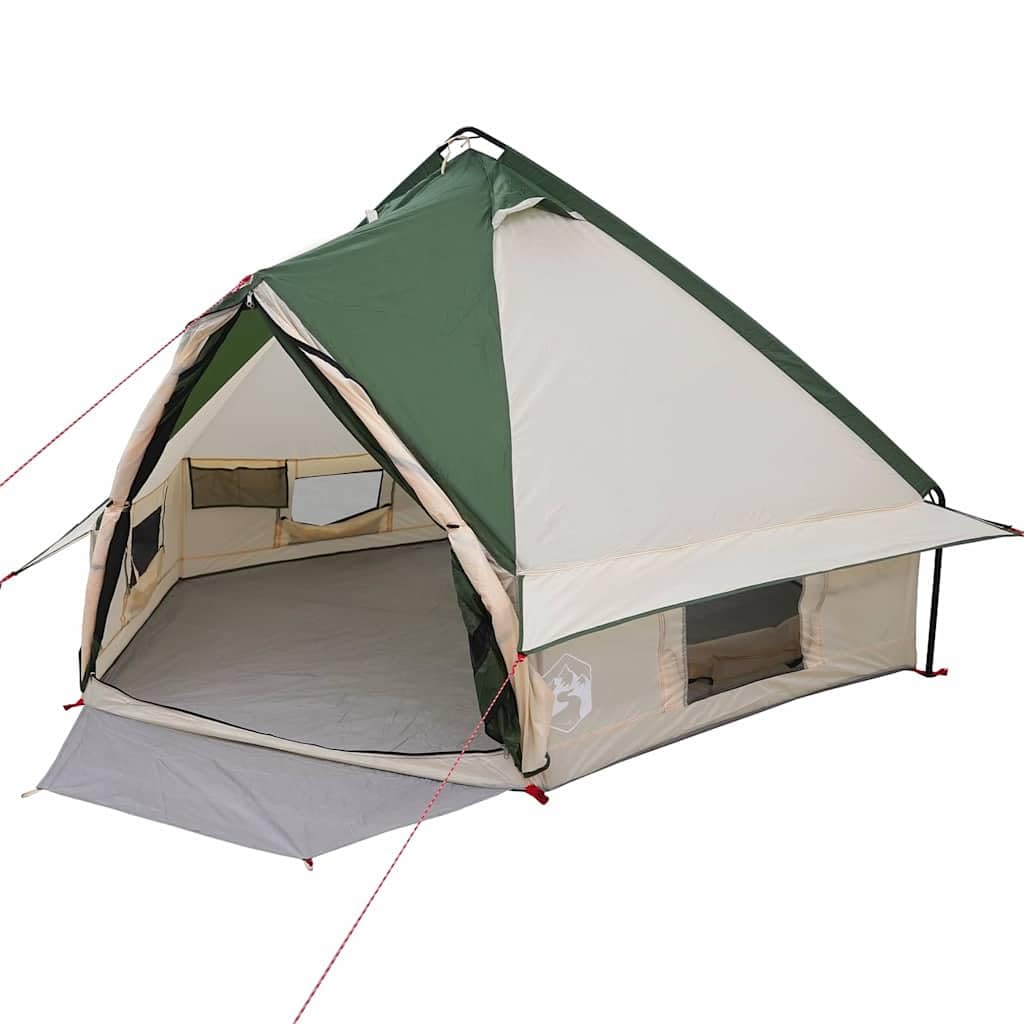 Genérico Tienda Tipi con Techo Verde y Gris 490 x 410 x 210 cm,Deportes,Actividades al Aire Libre,Camping y Senderismo,Tiendas de campaña-42004074