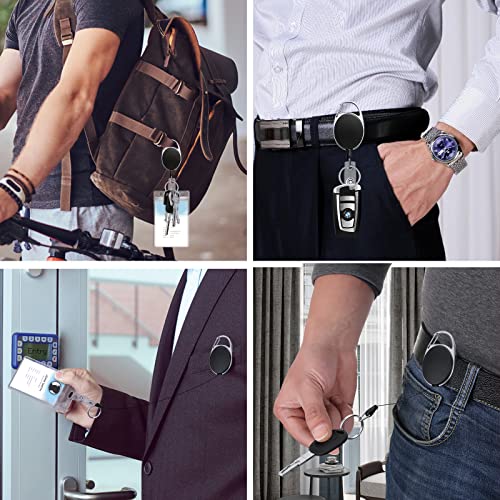 Cton 2 Pack Retractable Badge Holders, Heavy Duty Badge Reel With Clip And Vertical Style Clear Id Card Holders #TOP7