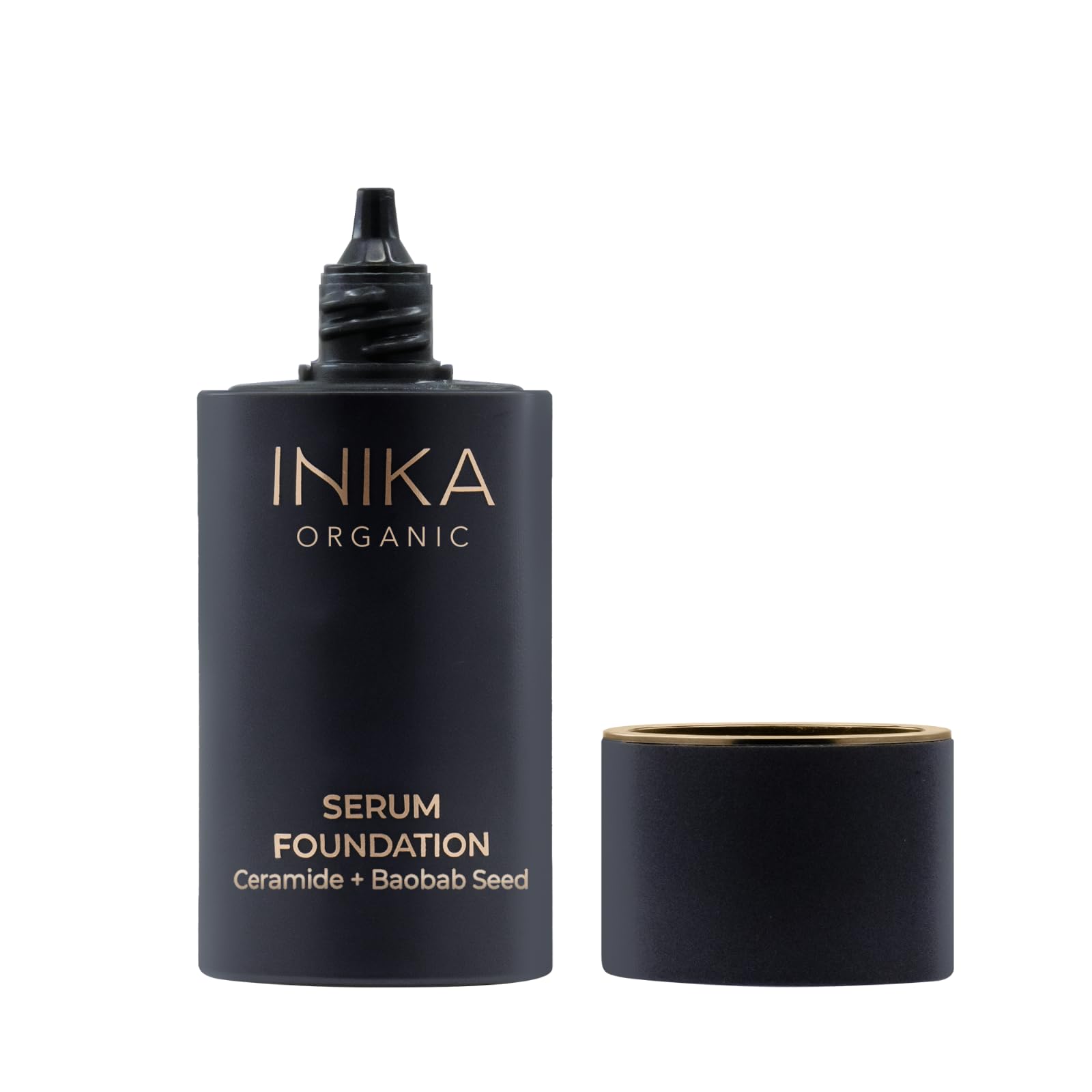 Organic Serum Foundation | Vegan, aufbaubare Deckkraft, schwereloses Gefühl einer zweiten Haut, übertragungssicher mit Hautpflege-Inhaltsstoffen in nachhaltiger Verpackung Daring 25ml