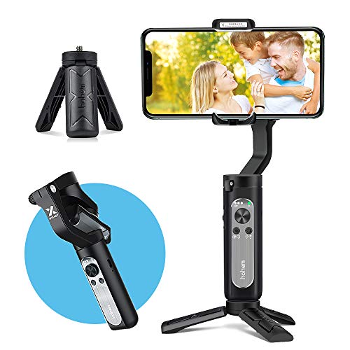 3-Axis Gimbal Stabilizer for Smartphone, Foldbale Phone Gimbal Handheld Stabilizer Video Vlog Youtuber
