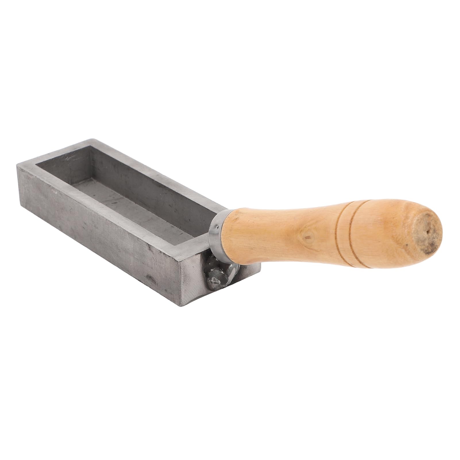 Gusseisen-Barrenform, Goldbarren-Gussform, Gold-Silber-Graphit-Barrenform, Tiegel, 4 Zoll, Tragbare Ölrille, Goldbarren-Gusseisen-Barrenform für DIY-Formenherstellungswerkzeuge Zum Schmelzen