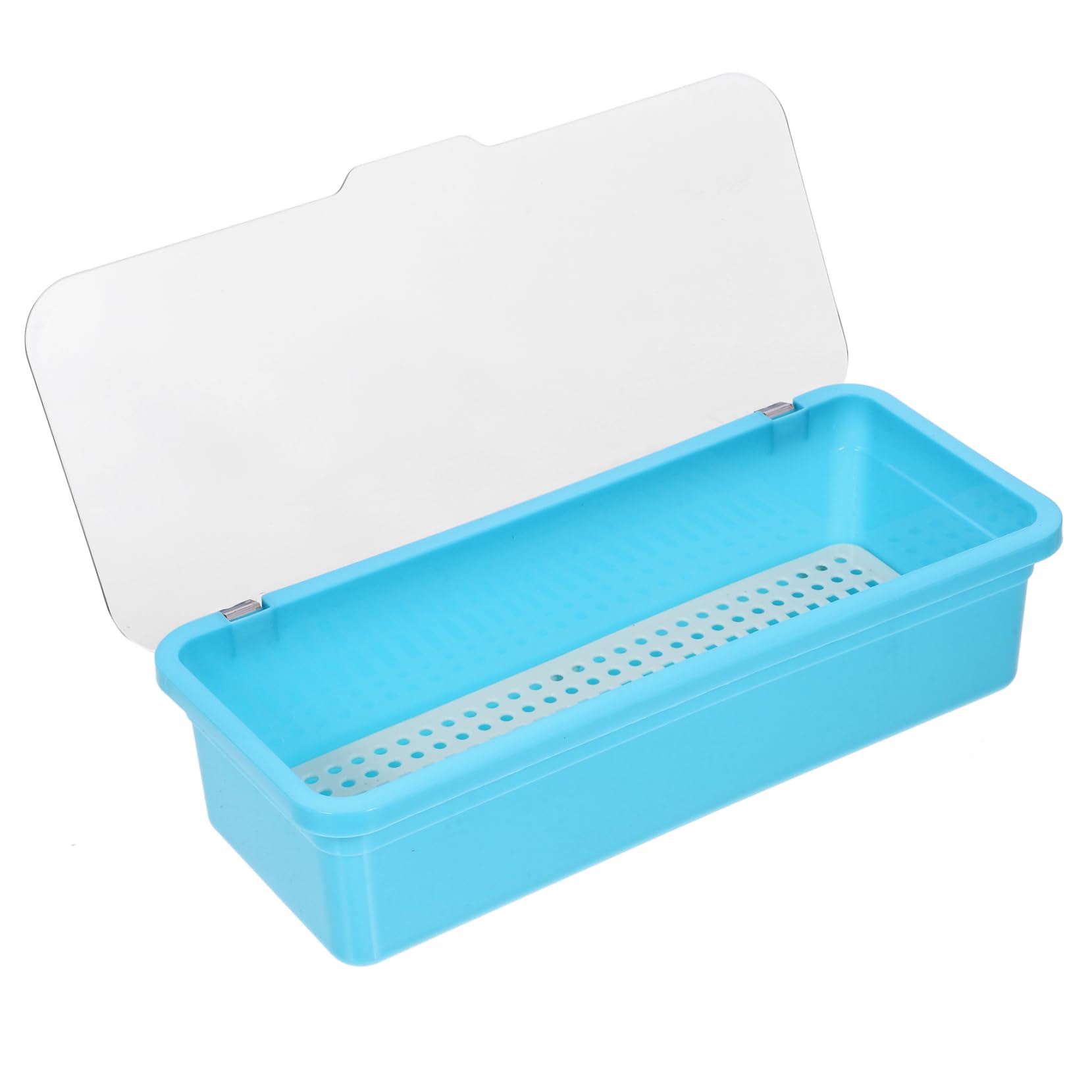 PRETYZOOM 5piezas Organizador De Cubertería De Plástico Escurridor y Tapa Caja De Almacenamiento De Utensilios para Cocina Recipiente para Chopsticks y Cubiertos Transparente